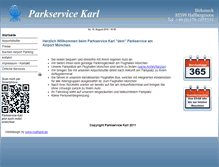 Tablet Screenshot of parkservice-karl.de
